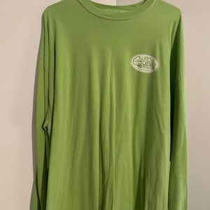 Long sleeve mens lime shirt